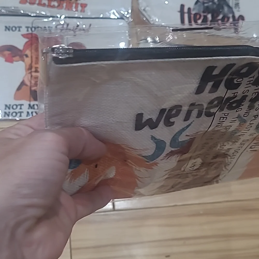 Cow zipper bags